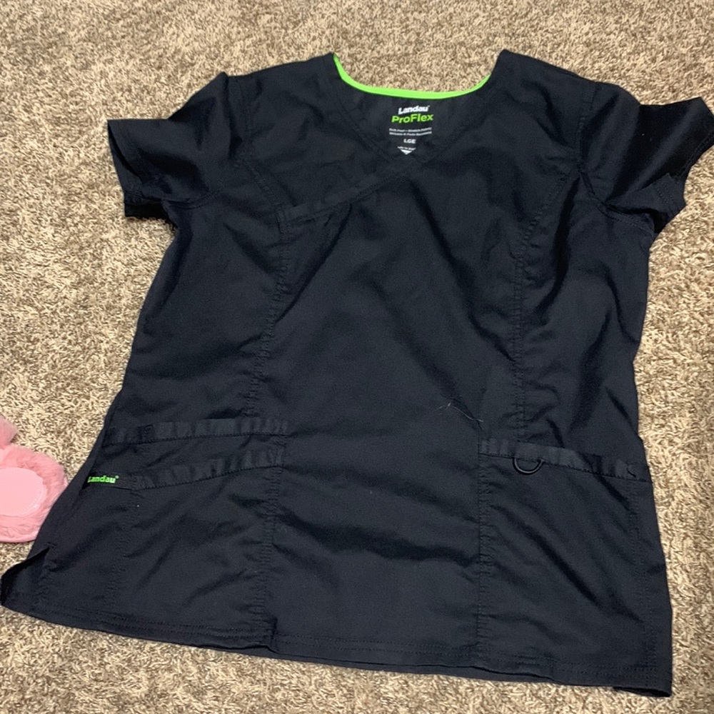 Black scrub top